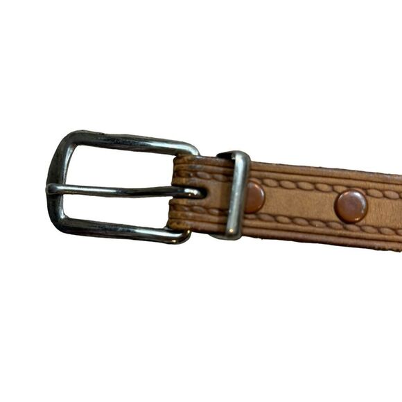 Vintage Leather and Bead‎ Native American Style Belt Size 34 - Picture 5 of 12